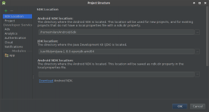 Android Studio JDK location (for setting up the lambda expressions in Android)